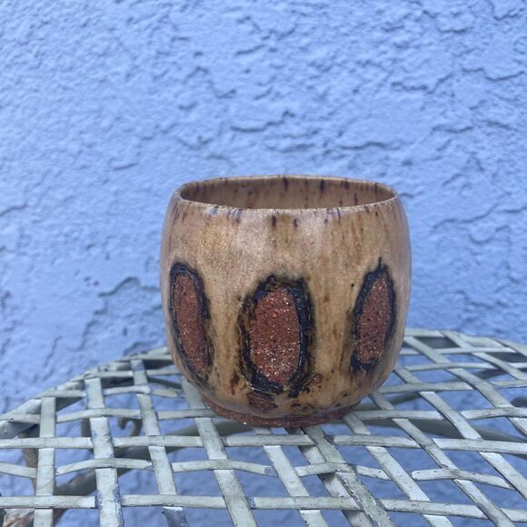 Vintage Ceramic Vessel 70s Retro Planter or Dish Kitsch Pottery Home Decor - Picture 1 of 10